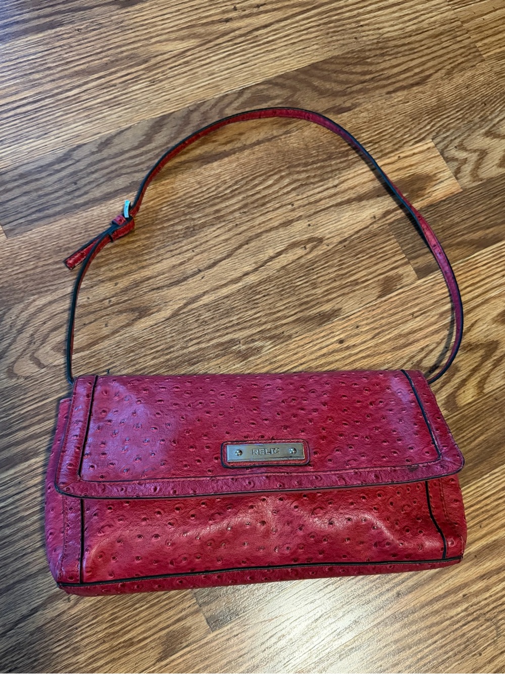 Relic Faux Croc Shoulder Bag
